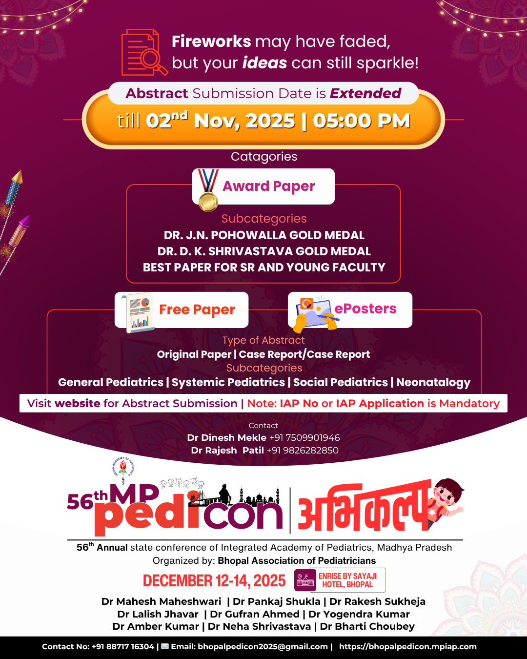 Abstract Submission Date Extended